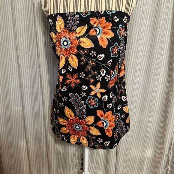 Temu Floral Tube Top - Picture 1 of 4